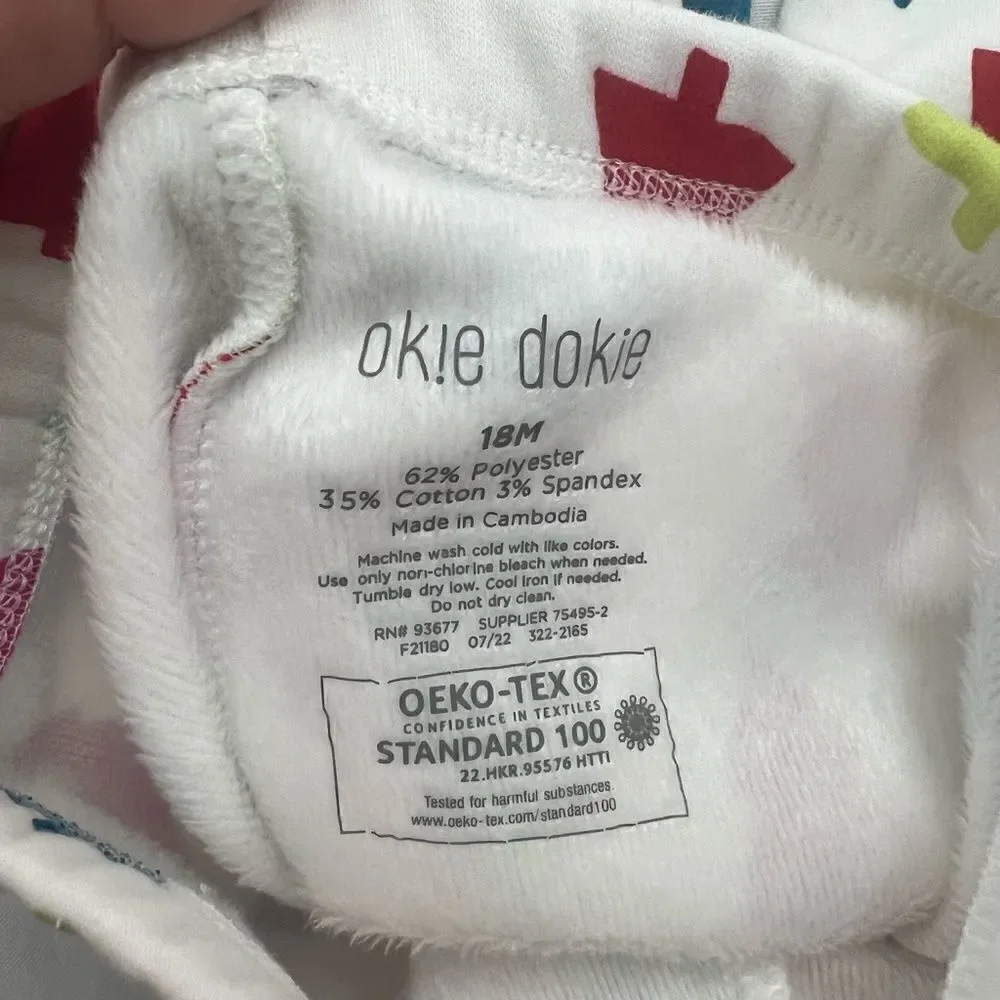 Okie Dokie Christmas Tree Matching Set 18 Months